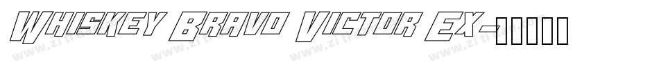 Whiskey Bravo Victor Ex字体转换